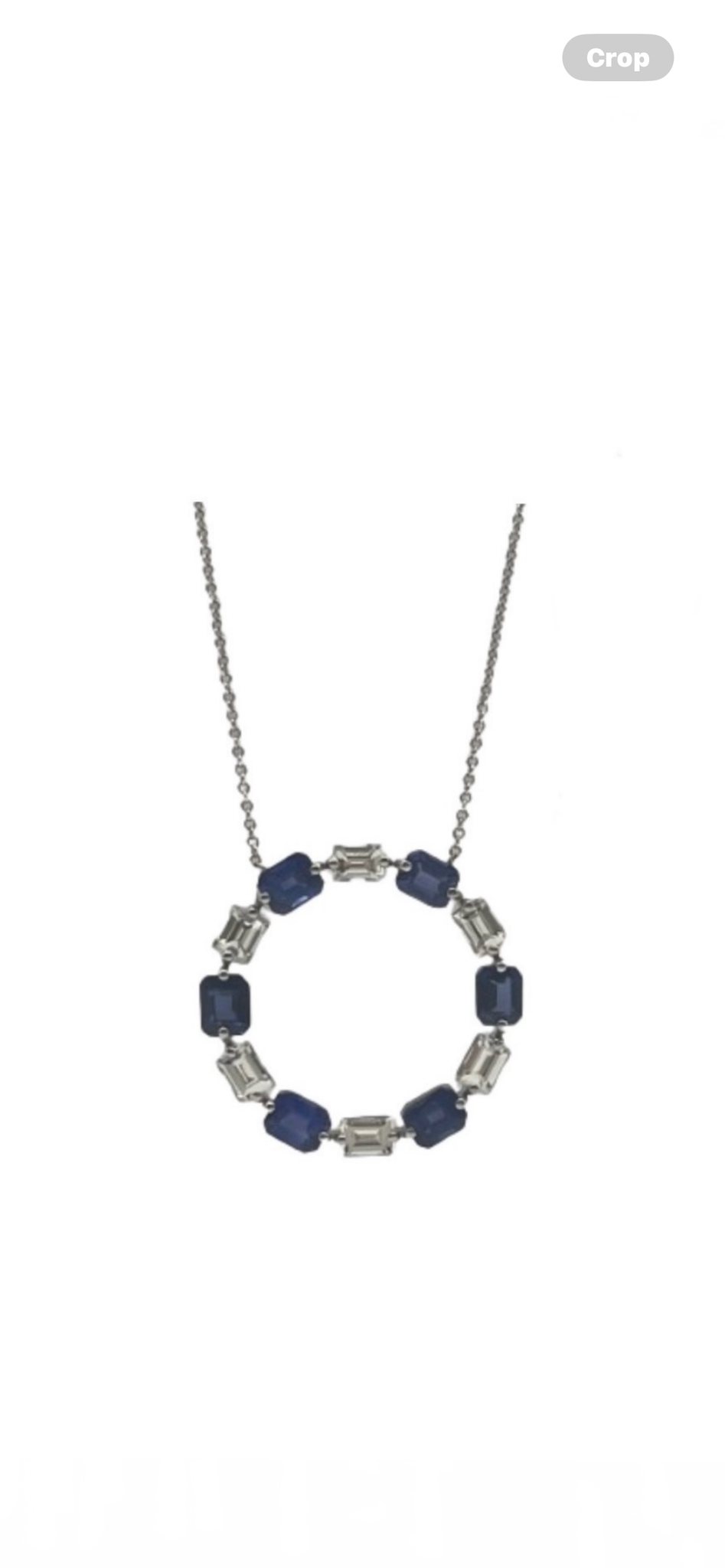 LARK LUXURIES COLETTE Sapphire & Diamond Pendant