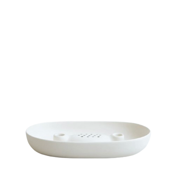 The Ceramic Flower Frog Bown & Taper HOLDER