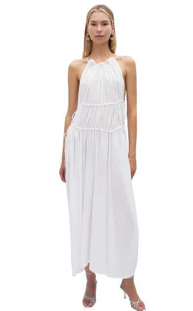 TROIS THE LABEL Frannie Dress in White