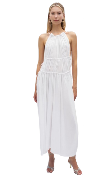 TROIS THE LABEL Frannie Dress in White