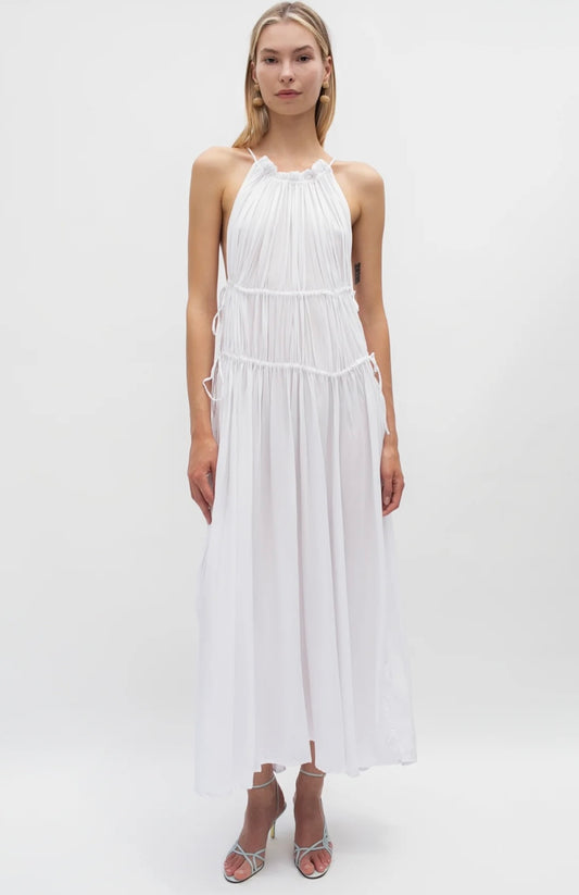 TROIS THE LABEL Frannie Dress in White