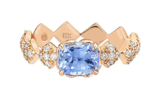 Julia Engagement Ring with Blue Sapphire Center Stone
