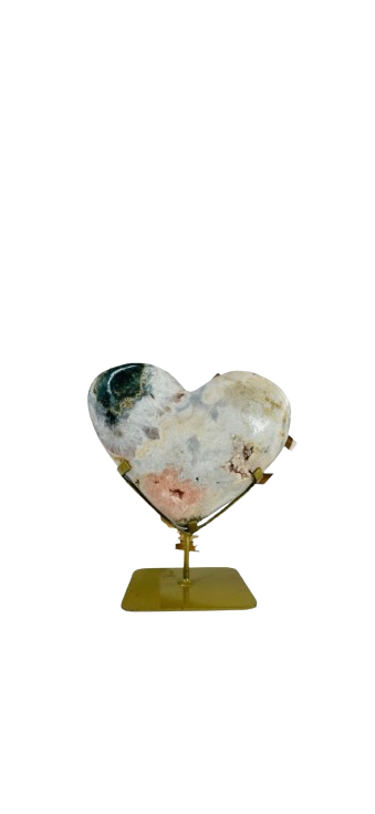 Pink Amethyst Crystal Heart