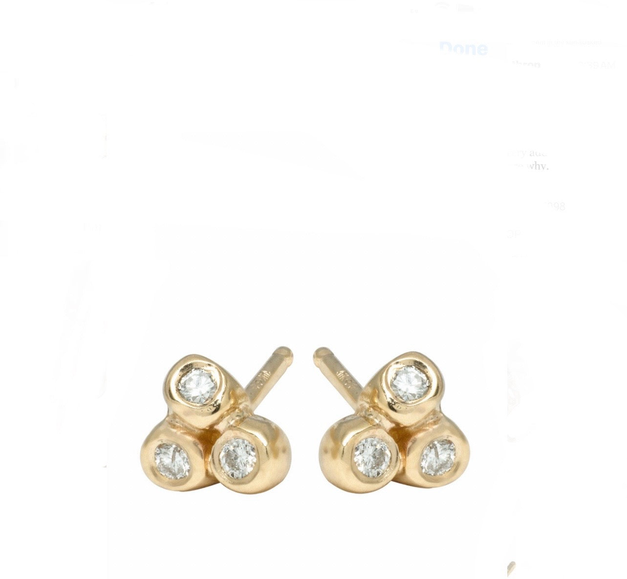 Teeny Sea Anemone 18K & Diamond Earrings