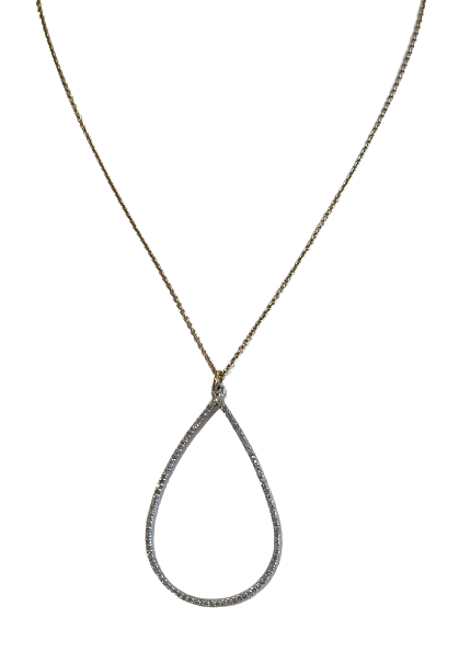 Diamond Teardrop Necklace
