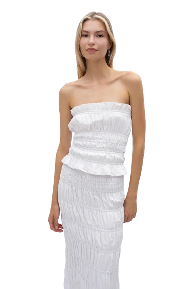 TROIS THE LABEL Margaux Top in White