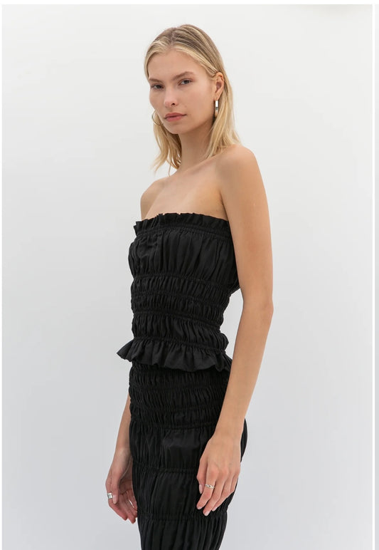 TROIS THE LABEL Margaux Top in Black