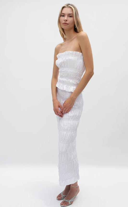 TROIS THE LABEL Margaux Skirt in White