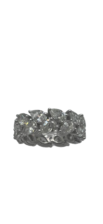 LARK LUXURIES COLLECTION  SYDNEE Pear Eternity Band