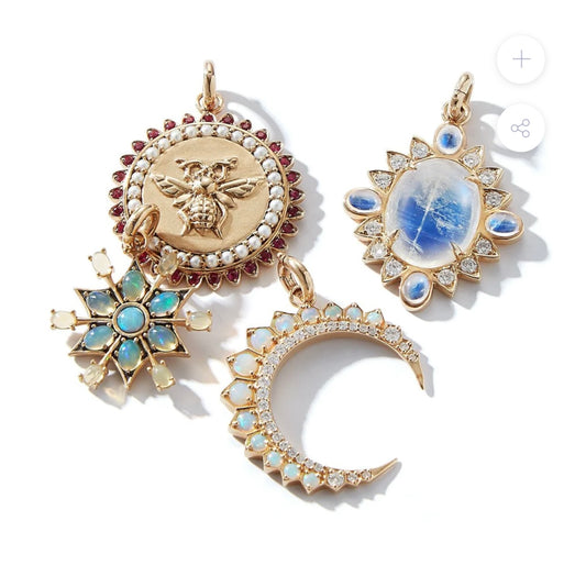 14K Gold & Opal Sadie Charm