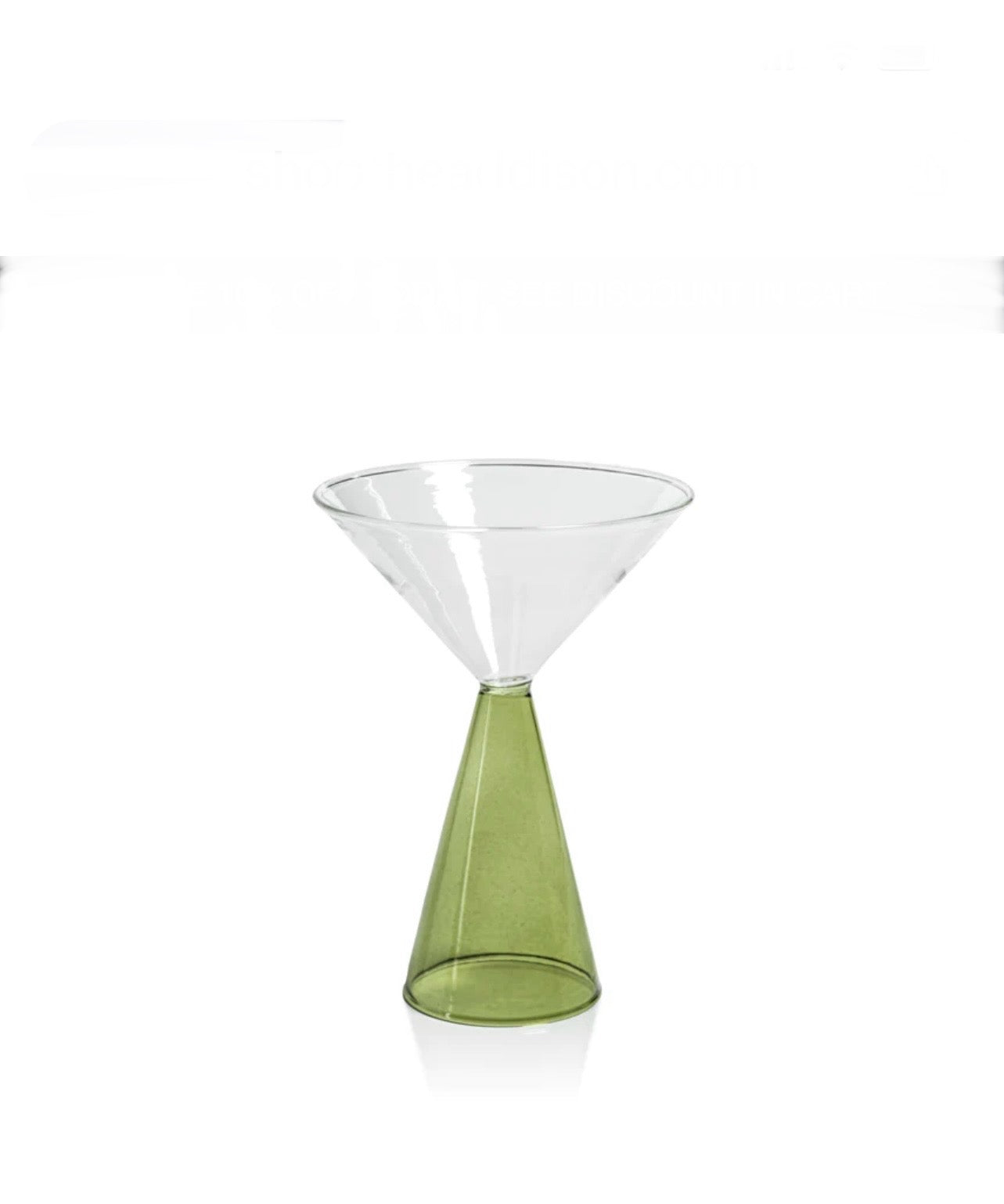 VENETO Martini Glass Green