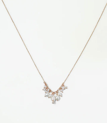 Shadow Diamond & Pearl Necklace