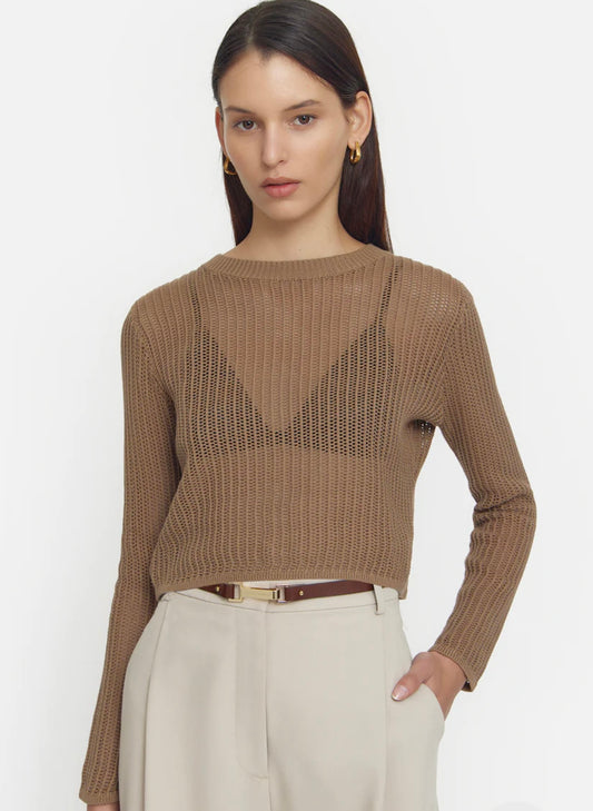 VIKTORIA & WOODS Brando Sweater in Earth Brown