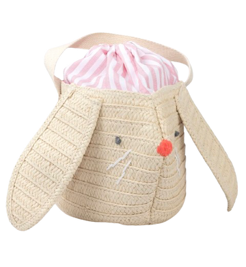 Stripy Ear Bunny Basket Bag