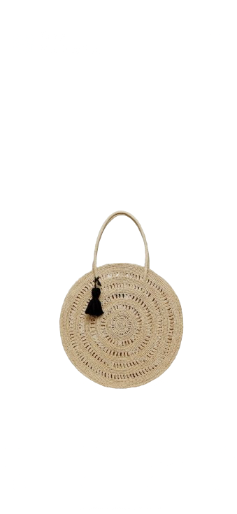 MAISON NH PARIS Circle Grande Raffia  Bag