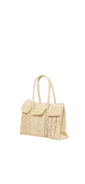 MAISON NH PARIS Dahlia Petit Raffia Bag