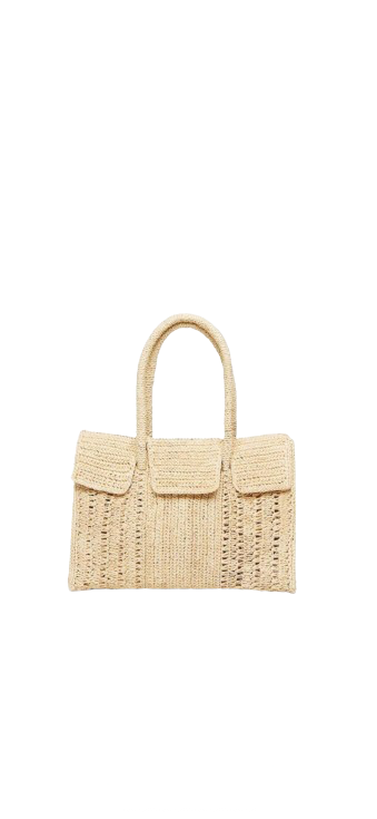 MAISON NH PARIS Dahlia Petit Raffia Bag