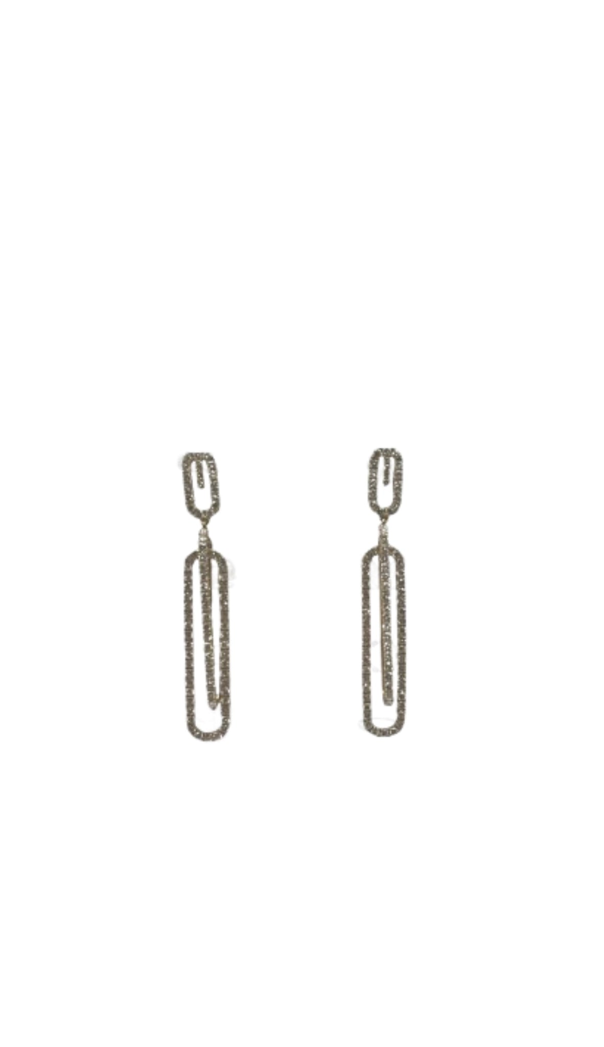 LARK LUXURIES COLLECTION GIGI Yellow Gold Paperclip Earrings
