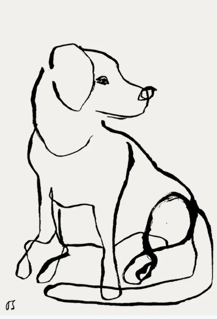 OLIVIA SEWELL Original Art: "The Labrador"