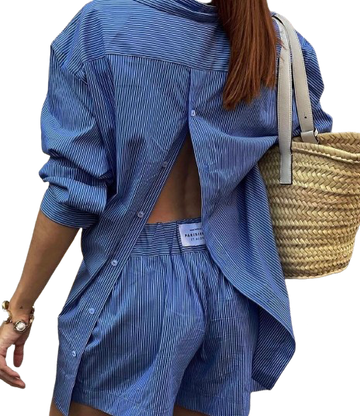 PARISIENNE ET ALORS  Tour Striped  Button Down Shirt