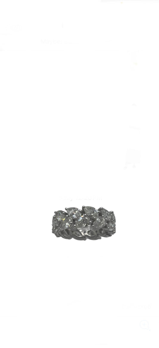 LARK LUXURIES COLLECTION  SYDNEE Pear Eternity Band