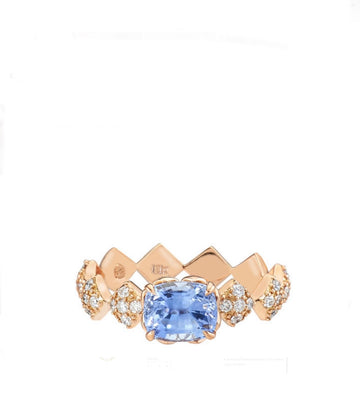 Julia Engagement Ring with Blue Sapphire Center Stone