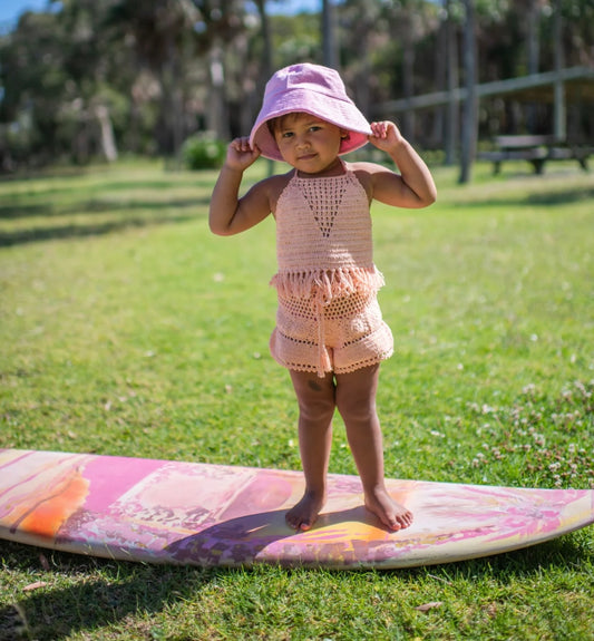 CINTA CHILD Crochet Tassel Top