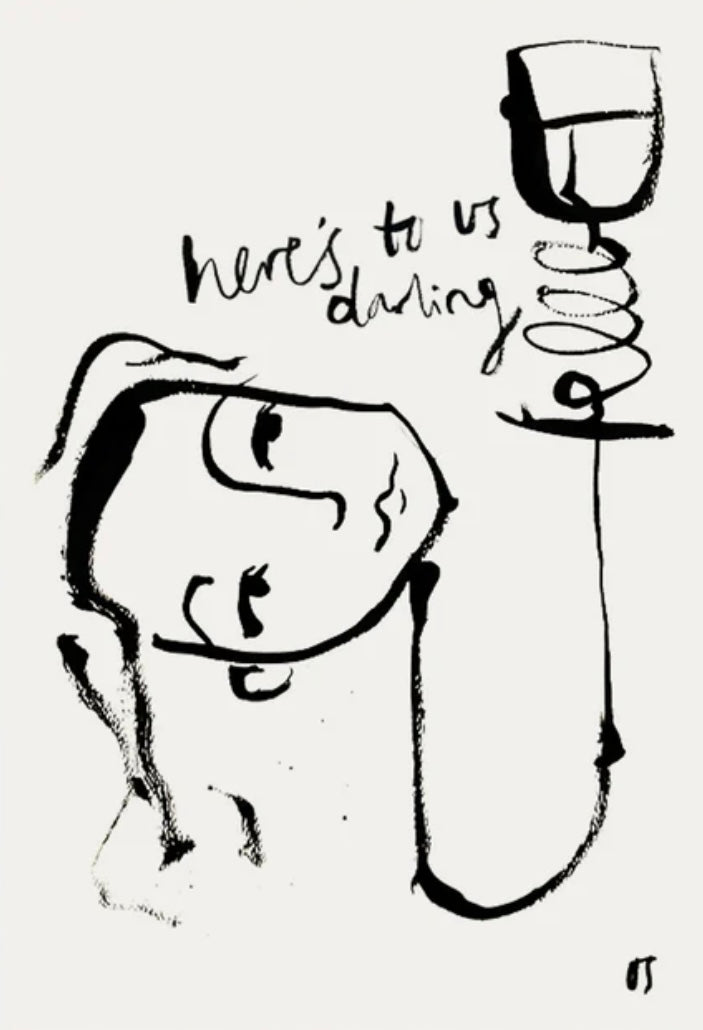 OLIVIA SEWELL Original Art: "Here's to Us Darling"